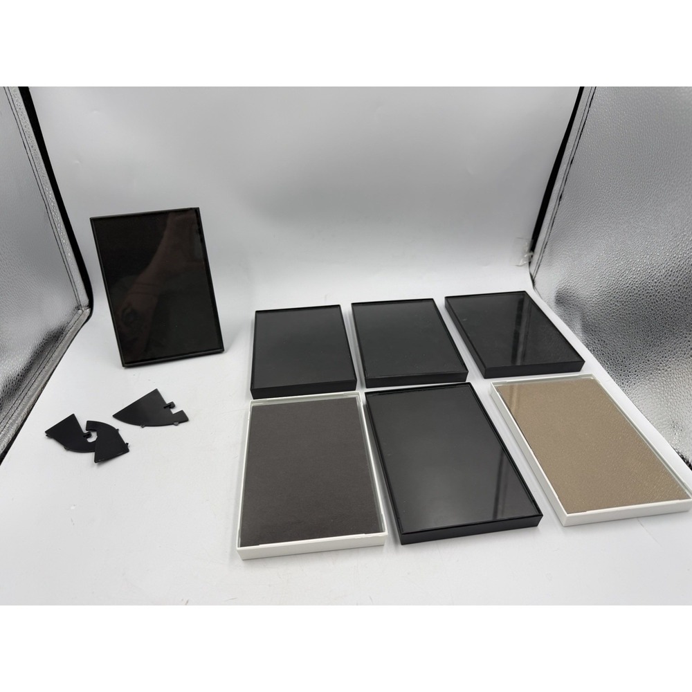 Lot of 7 B&W 4x6 Picture Frames Gallery Wall Tabletop Desktop Photo Frame Set